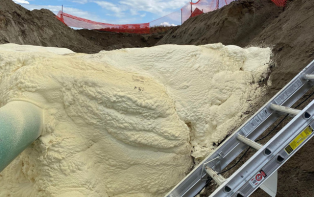 Underground Pipe Spray Foam Insulation