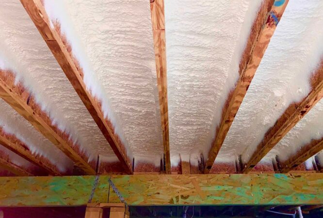 Closed cell spray foam insulation 1